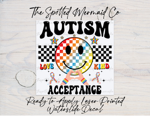 Autism Acceptance Waterslide Decal