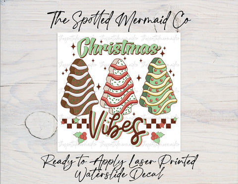 Christmas Vibes Waterslide Decal