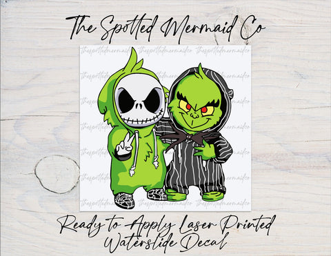 Grinch & Jack Waterslide Decal