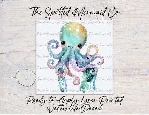 Octopus Waterslide Decal