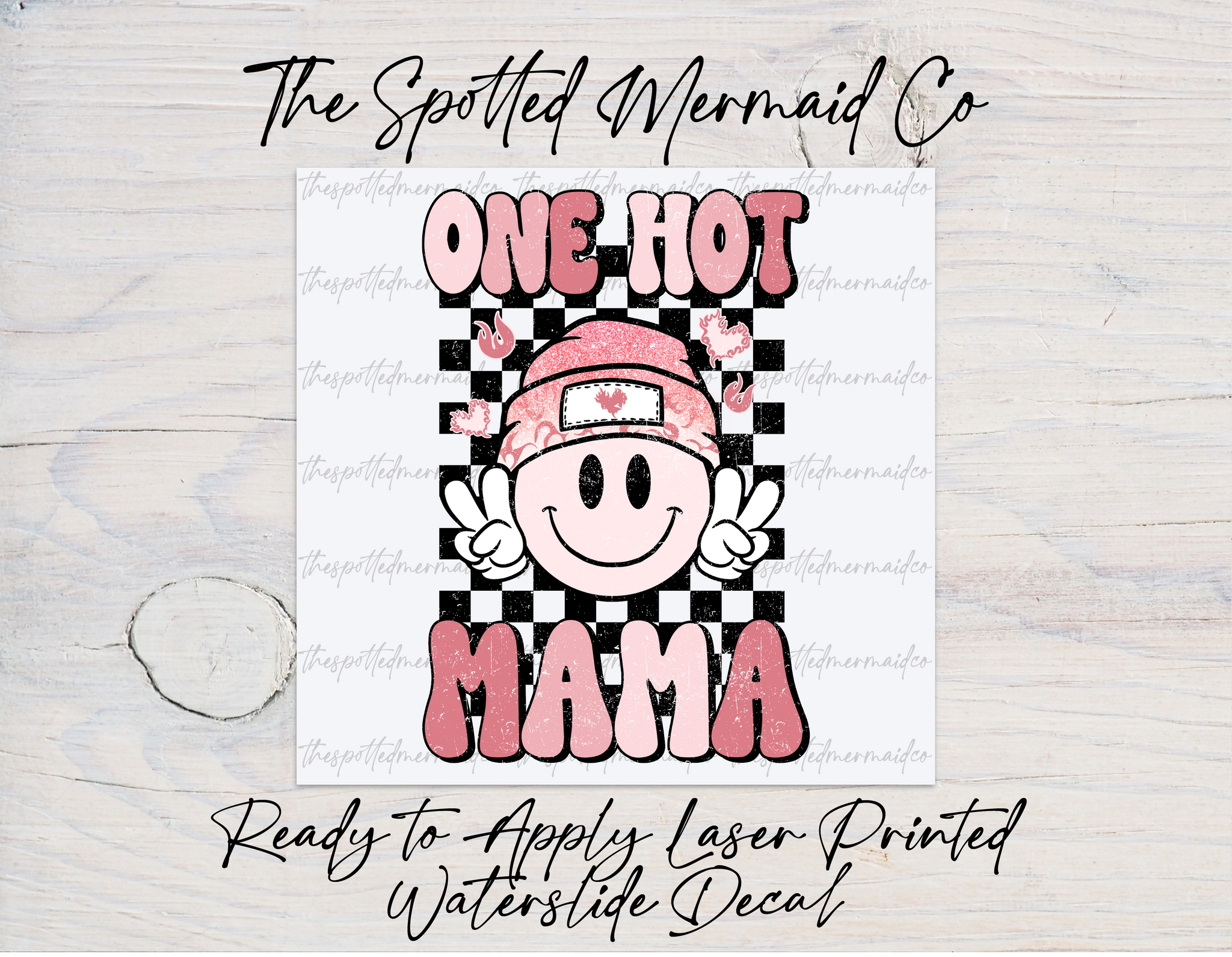 One Hot Mama Waterslide Decal