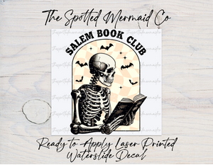 Salem Book Club Waterslide Decal