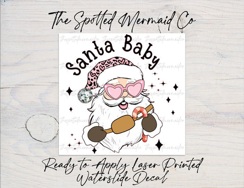 Santa Baby Waterslide Decal