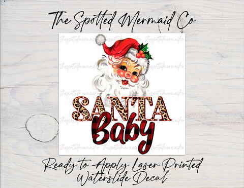 Santa Baby Waterslide Decal