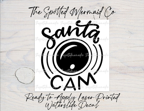 Santa Cam Waterslide Decal