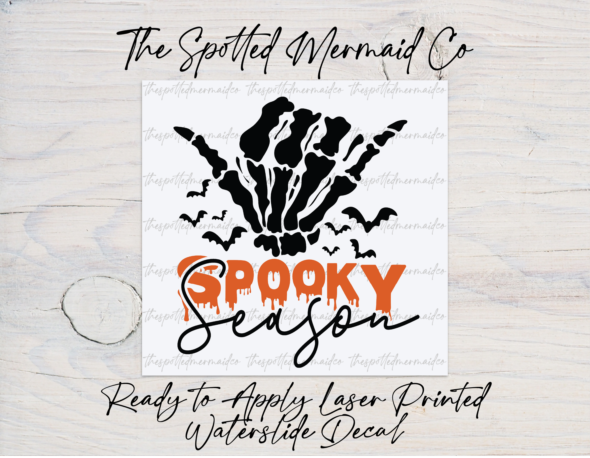 Spooky Season Waterslide Decal