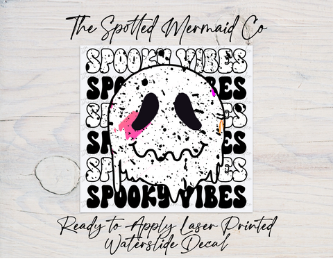 Spooky Vibes Waterslide Decal