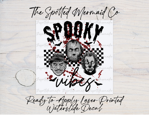 Spooky Vibes Waterslide Decal