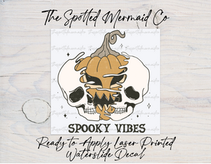 Spooky Vibes Waterslide Decal