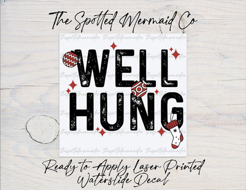 Well Hung Waterslide Decal