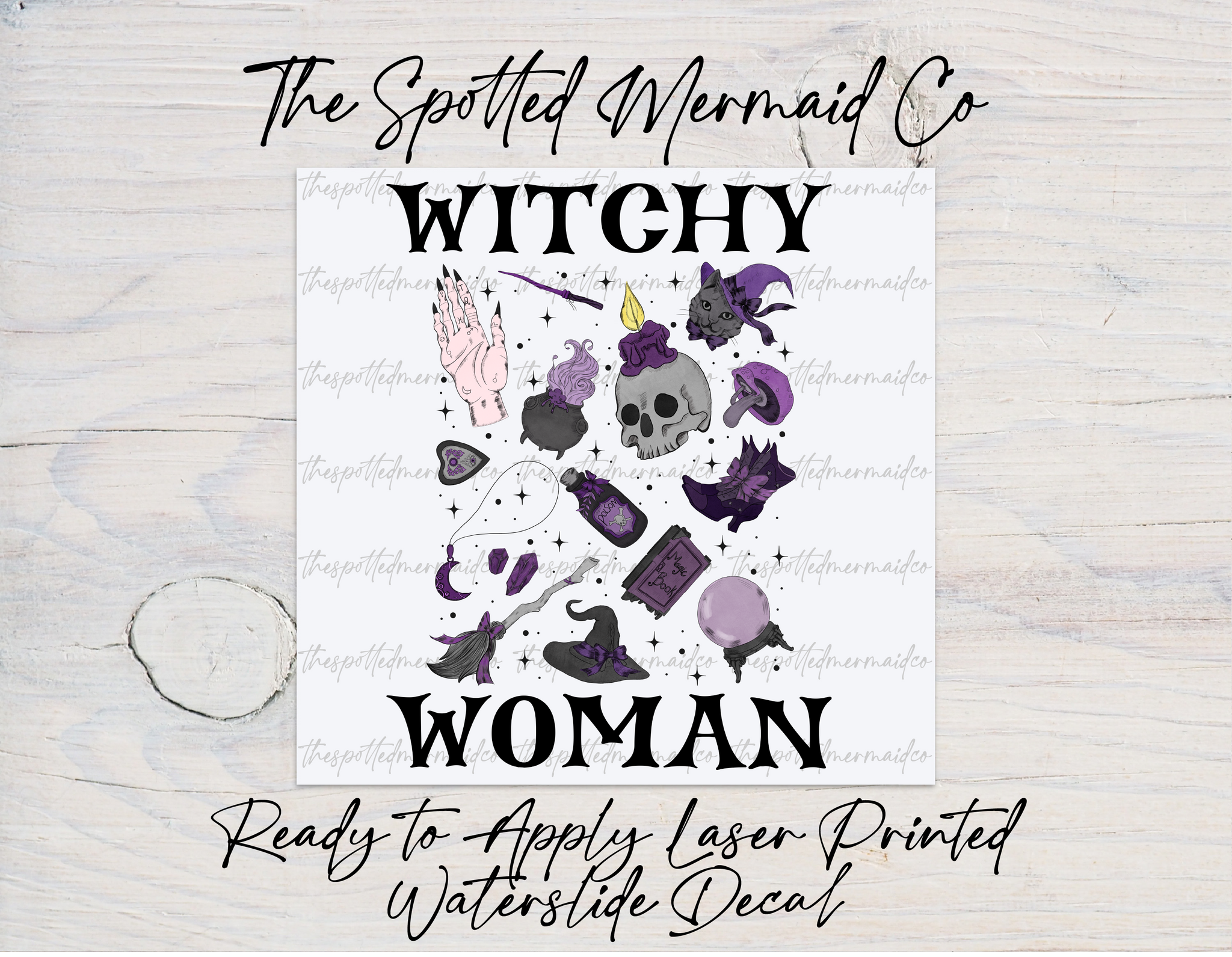 Witchy Woman Waterslide Decal